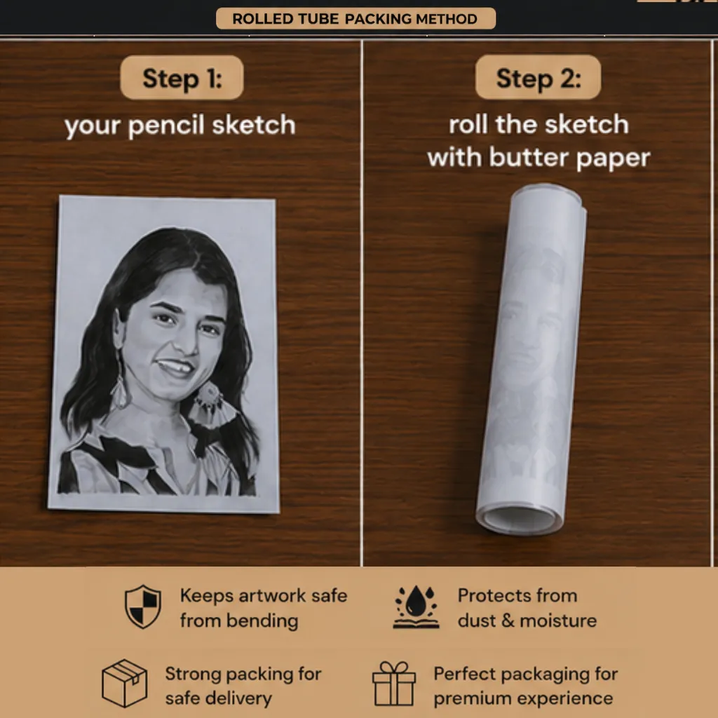 Rolled tube packing method