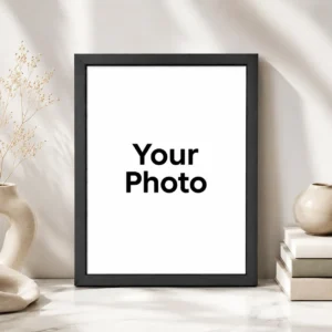 Plain Black Wooden Photo Frame
