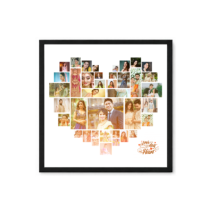 Heart Shape Collage Photo Frame