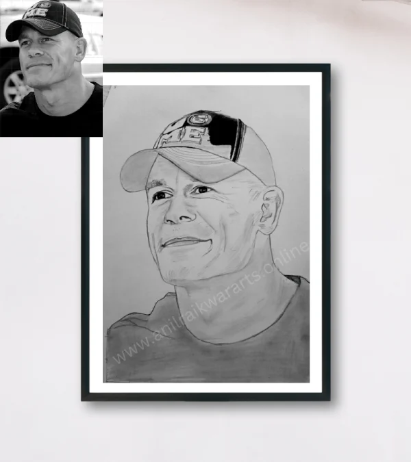 Line Art portrait drawing